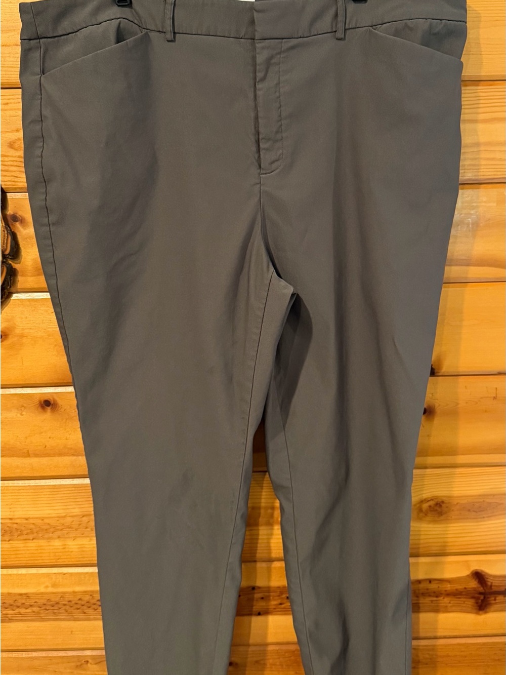 Nine West Slim Ankle Pants Grey Trousers Plus size 24W